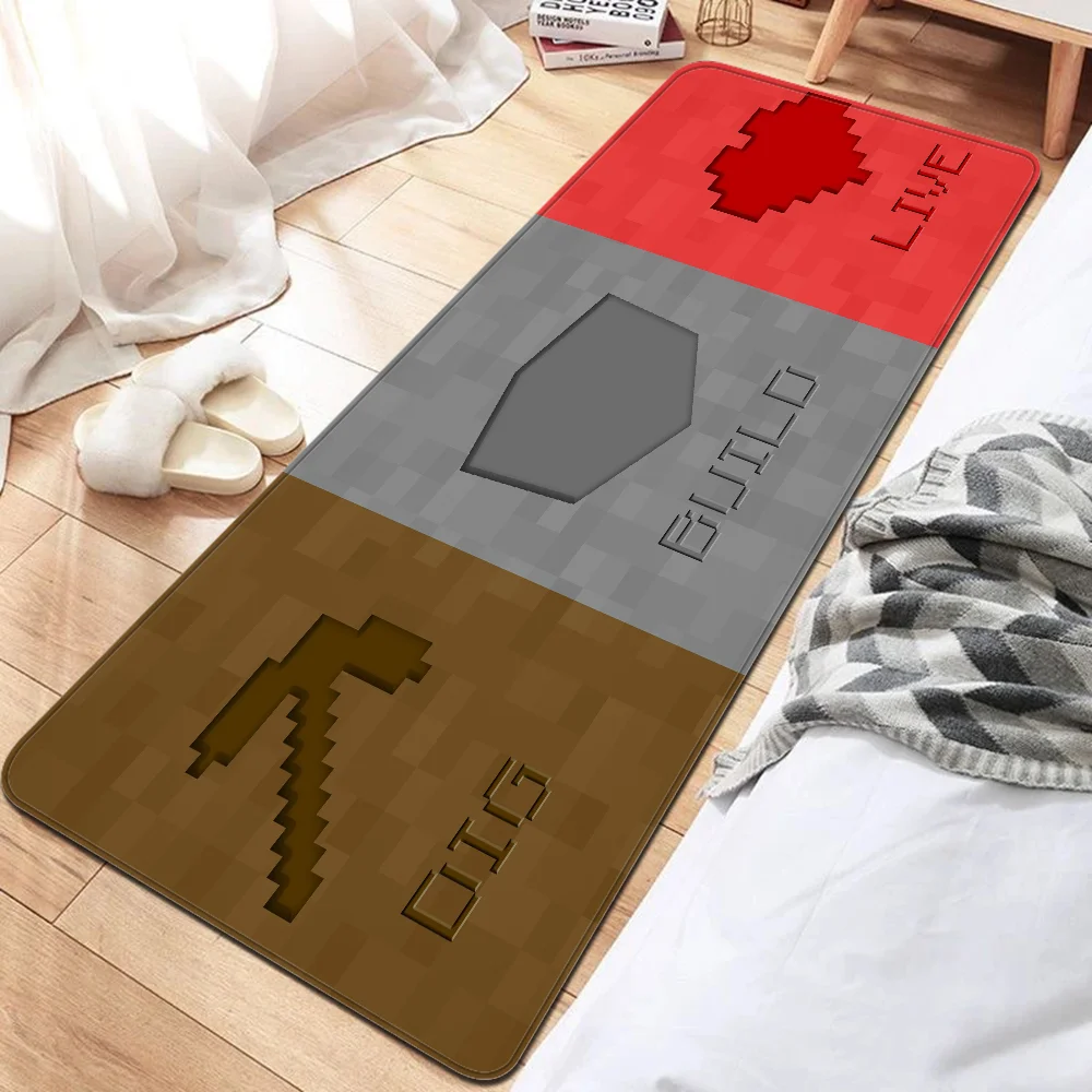 Hot Game M-Minecrafts Kitchen Mat Cheaper Anti-slip Modern Living Room Balcony Printed Modern Home Decor