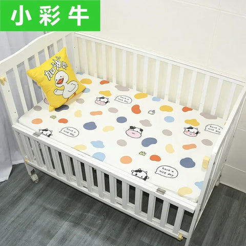 51x28inch(130x70 cm) Newborn Baby Fitted Crib Sheets Cartoon Print Bed Sheet Baby Bed Mattress Covers for Unisex Baby Boys Girls