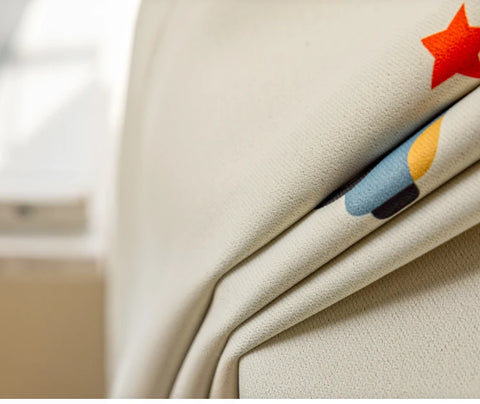 1PC Cute Cartoon Car Children's Blackout Curtains, Beige Shading Curtains For Kids Bedroom Window Decoration,  Tulle Curtains