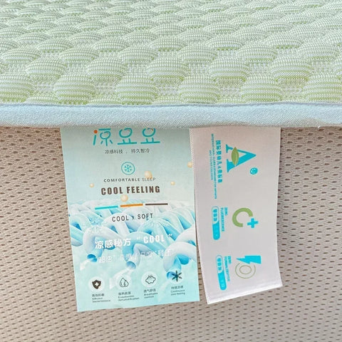 Summer Cooler Latex Bed Fitted Sheet Set Soft Air-conditioning Mat Bed Skirt Washable Solid Anti-slip Mattress Protector Cover
