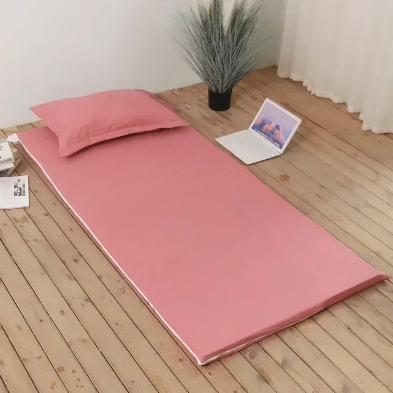 360° Fully Enclosed Mattress Protector Cover withZipper Polyester Student Dormitory Single MattressCover Floor Cushion Protector
