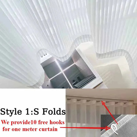 Vertical Blinds White Gauze Sheer Tulle Curtains for Living Dining Room Bedroom Balconies Sunscreens Window Screens Custom Size