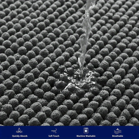 2025 Flannel Circular Corner Bath Mat Non-Slip Soft Thicked Floor Mat for Bathroom Absorbent Non-slip Door Mat Home Decoration
