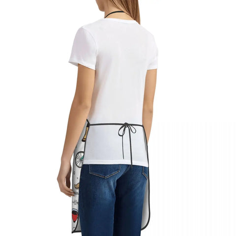 Paris Pattern Colors Apron Chef Cooking Baking Tablier Sleeveless Bib Kitchen Cleaning Pinafore for Women Men Painting