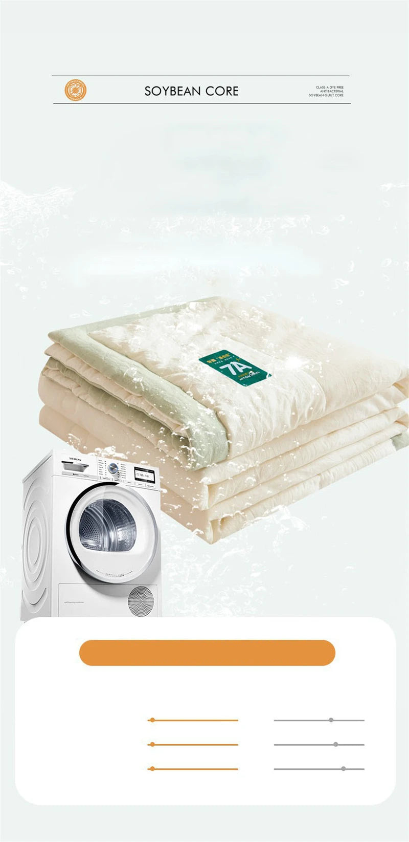 New Soya Fibre Filling Summer Quilt Queen Grade A Maternal and Child Thin Comforter Antimicrobial Breathable King Size Duvet