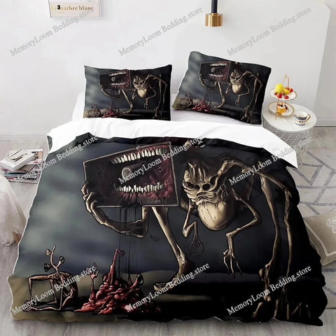 3D Print Siren Head Bedding Set Single Twin Full Queen King Size Bed Set Aldult Kid Bedroom Duvet Cover Sets