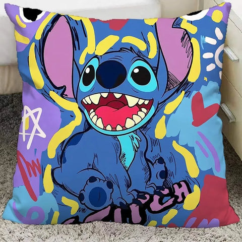 Cute interstellar baby Stitch pillow cover polyester material living room sofa cushion cover bedroom room home decoration