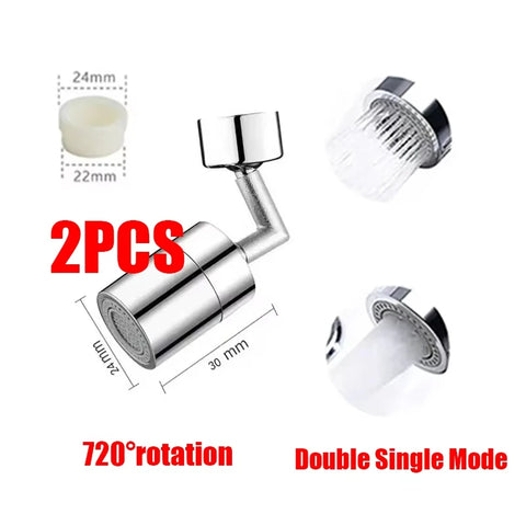 360°Universal Kitchen Faucet Anti-splash Aerator Bathroom Tap Rotatable Faucet 2 Mode Tap Nozzle Bubbler Kitchen Sink Faucet