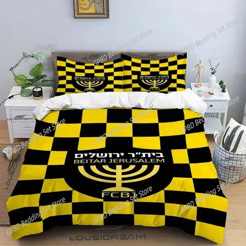 Beitar Jerusalem Fc Bedding Set For Bedroom Soft Modern Bedspreads Comefortable Kids Duvet Cover Quilt Cover And Pillowcase