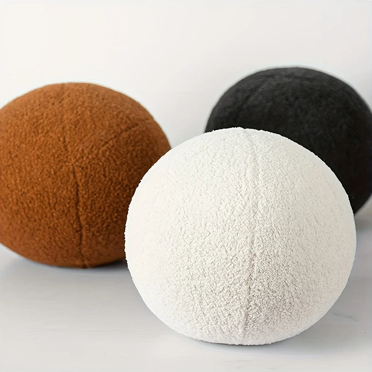 1pc Nordic style Spherical Throw Pillow Soft Cushion withZipper Closure, Fade Resistant,Cotton Filling,Home Decor Festival gifts