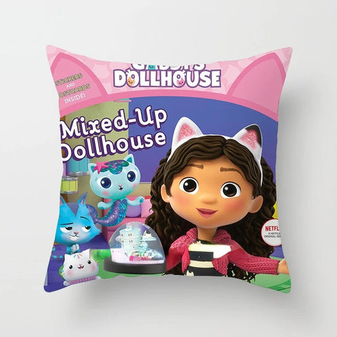 Kids Gabbys Dollhouse Gabby Cats Pillowcase 40x40cm 45x45cm  Decorative Pillows  60x60
