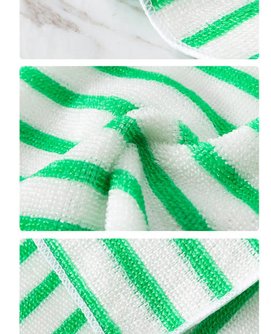 Bamboo Fiber Kitchen Towels, Double-Layer Thick Dish Cloths, Oil-Resistant & Highly Absorbent, Lint-Free Cleaning Rags for Dishe