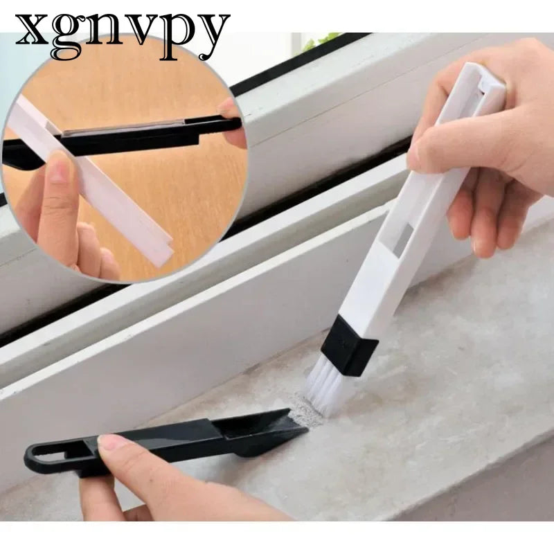 xgnvpy Multifunctional Window Groove Cleaning Brush Kitchen Gadget Cleaning Tool Home Accessory Keyboard Duster Supply Item