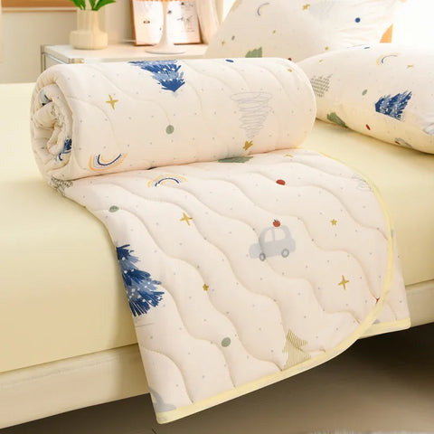 New Floral Print Spring Summer Quilt Soft Comfortable Quilted Quilts Single Double Blanket for Bed Comforter Knitted Thin Duvet