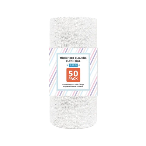 Microfiber Dishcloths, 50pcs/set Reusable Tear Away Microfiber Towels for Kitchen House Garage