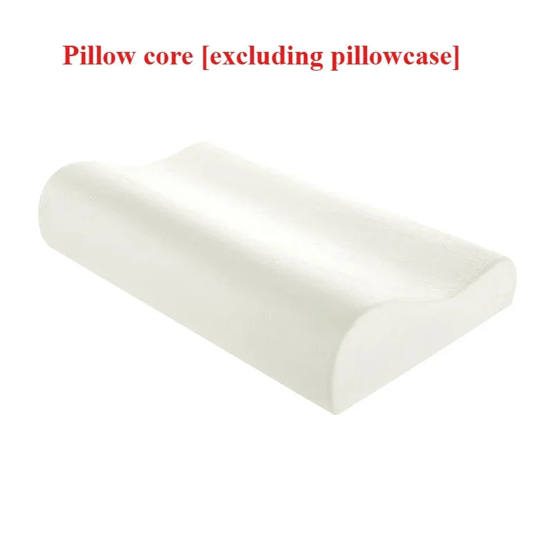 50*30cm Bamboo Fiber Pillow Slow Rebound Health Care Memory Foam Pillow Memory Foam Pillow Orthopedic Pillows Support NeckRelief