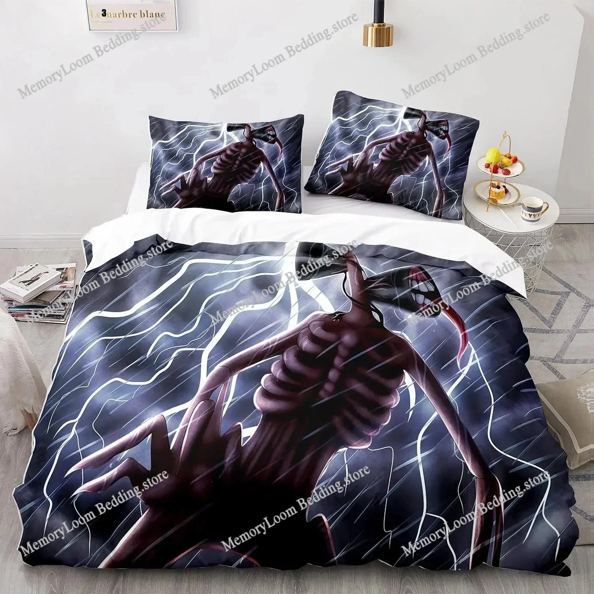 3D Print Siren Head Bedding Set Single Twin Full Queen King Size Bed Set Aldult Kid Bedroom Duvet Cover Sets
