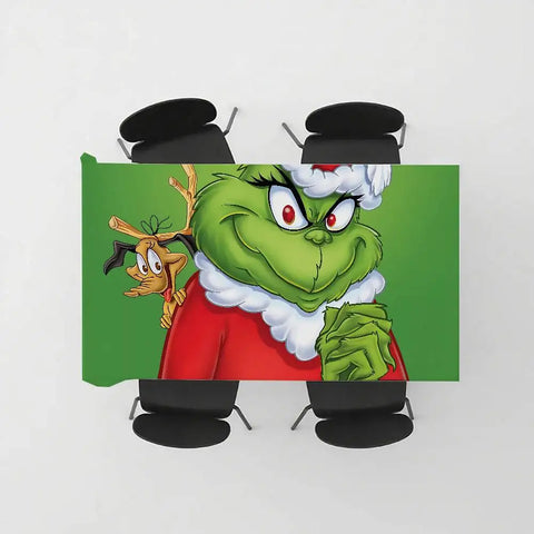 Cartoon The G-Grinch Table Cloth Tablecloth Party Decor Farmhouse Kitchen Dining Table Cloth Wedding Decorations