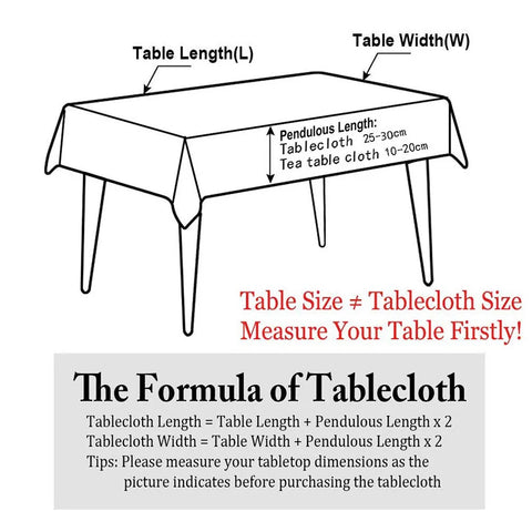 PVC Square Tablecloth Rectangle Waterproof Table Cloth Tabletop Cover Oil Proof Wipeable Table Covers for Kitchen Garden Dining