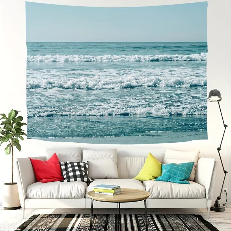 Wave Landscape Tapestry for Living Room, Bedroom, Dormitory Wall Decoration, Party, Valentine Birthday Gift Wall Hanging