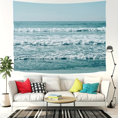 Wave Landscape Tapestry for Living Room, Bedroom, Dormitory Wall Decoration, Party, Valentine Birthday Gift Wall Hanging