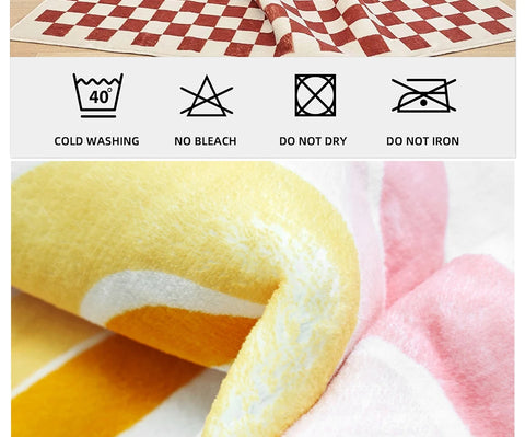 Cute Round Rug Bedroom Tassel Carpet Mat Bedside Kids Room Ddecoration Cartoon Floor Mats Home Soft Machine Washable Area Rugs