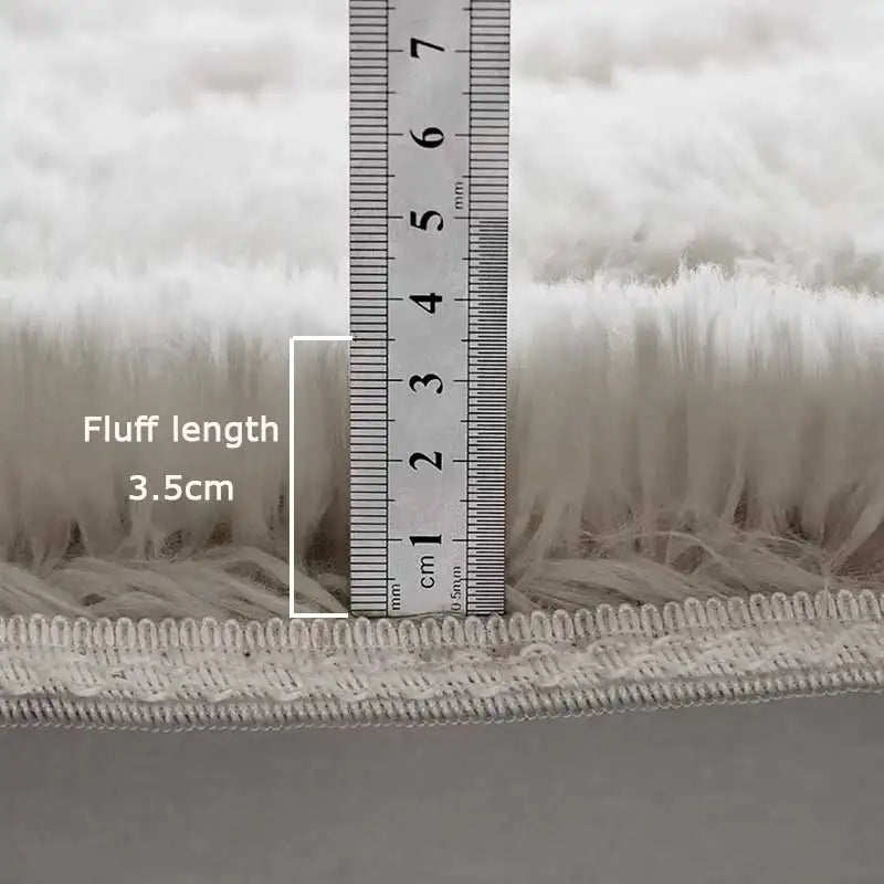 Gray Carpet for Living Room Plush Rug Bed Room Floor Fluffy Mats Anti-slip Home Decor Rugs Soft Velvet Carpets Kids Room Blanket