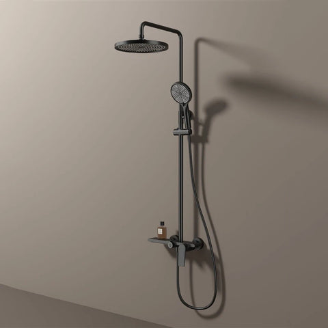 Golden Shower Set Bathroom Multi Function Spout Mixer With Shower Hand Hotel Apartment Bathtub Booster Shower Systems Set