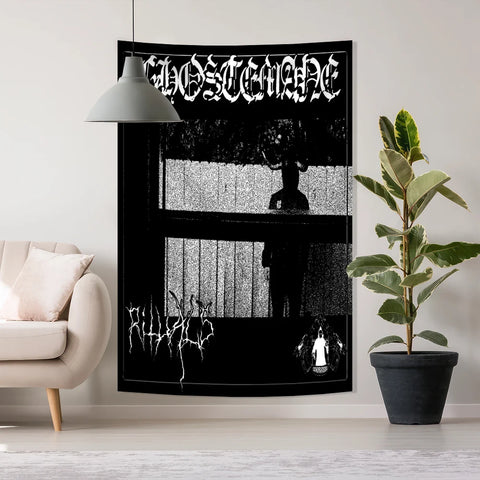 40X60cm Ghostemanes Album Decorates The Room Tapestry Hip Hop Metal Rock Gothic Oversized Tapestry