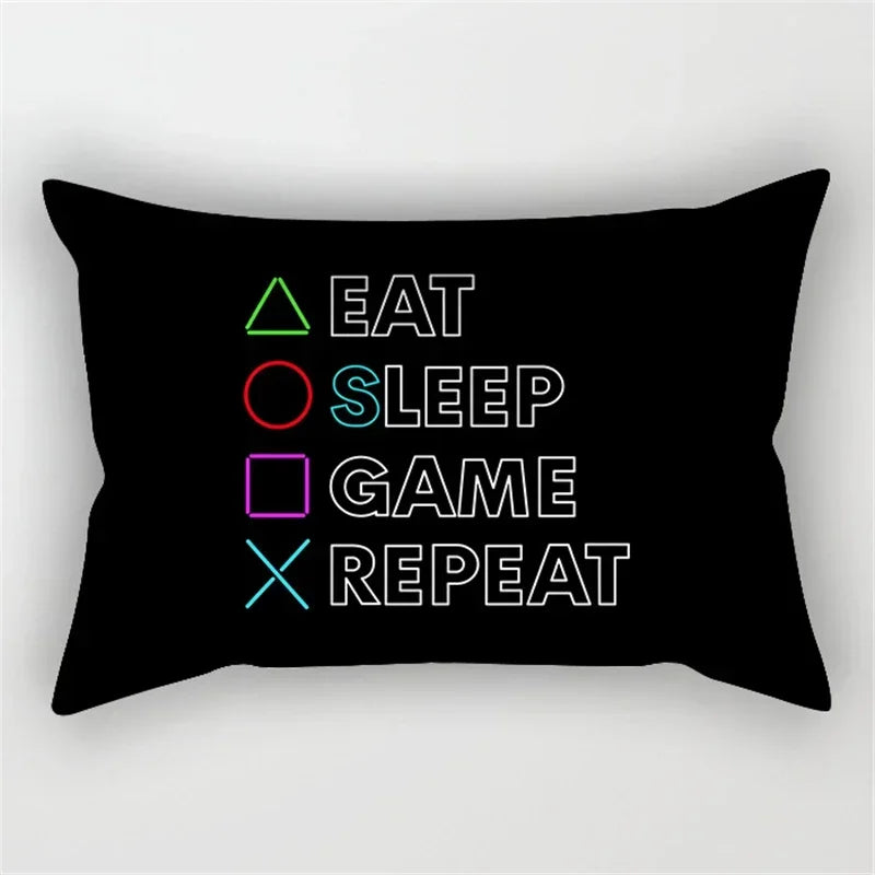 30x50cm 40x60cm 50x70cm esports gaming player handle Print Pillowcase Sofa Hold  Car Seat Cushion Cover Gaming Room decor Home