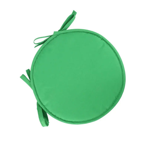 30/38cm Solid Color Round Garden Chair Pads Removable Tie-on Seat Cushion for Outdoor Bistro Stool Patio Home Dining
