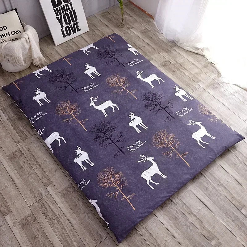 360° Fully Enclosed Mattress Protector Cover withZipper Polyester Student Dormitory Single MattressCover Floor Cushion Protector