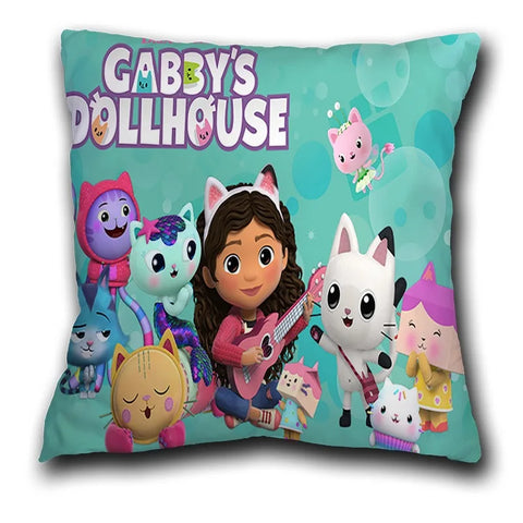 Kids Gabbys Dollhouse Gabby Cats Pillowcase 40x40cm 45x45cm  Decorative Pillows  60x60
