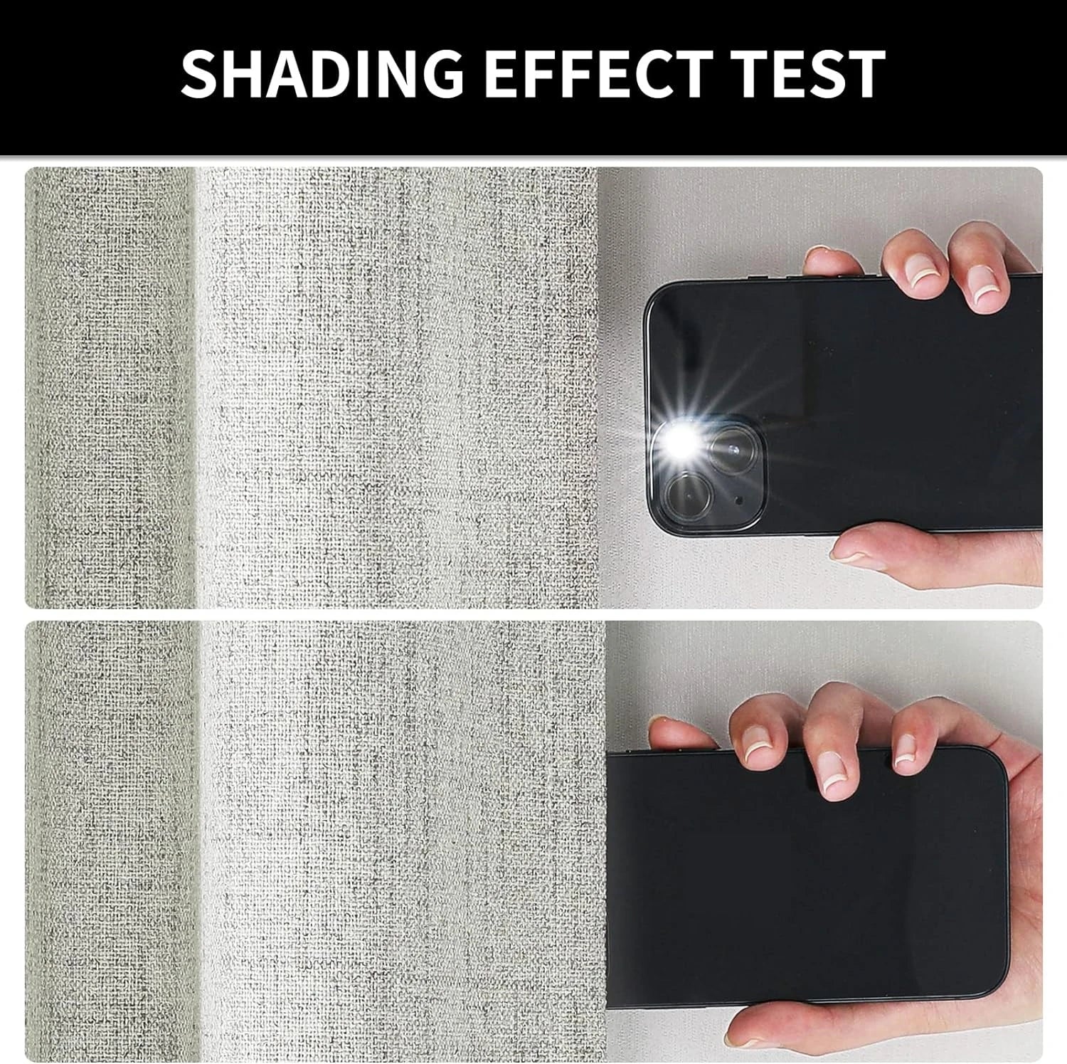 350m Height Solid Color Living Room Curtains 100% Blackout For Faux Linen Bedroom High Ceiling Window Curtain