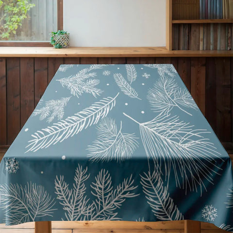 Fashion dining table cloth with leaf pattern for kitchen decor home textiles 40x60cm square table covers table linens jacquard w