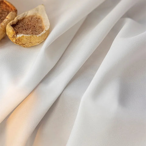 Thick Dense Soft Tulle Silk Like Cream White Sheer Curtains for Living Room Bedroom Window Voiles S Folds Kitchen Drapes