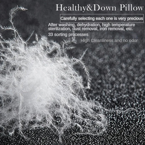 Pillow White Cotton Pillow Cover Rectangle Bedroom Sleep 5-Star Hotel Pillow Low-Mid-high Pillows for Sleeping 2025