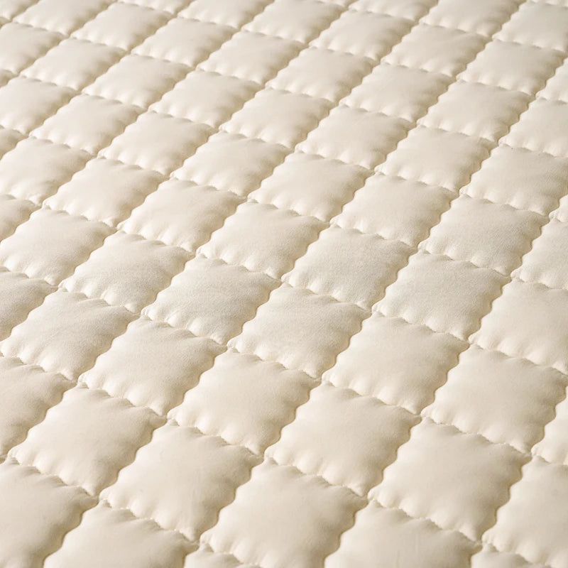 Waterproof High Quality Mattress Cover- Antimicrobial Hypoallergenic Mattress Protector, Noiseless Fitted Sheet,Solid Color