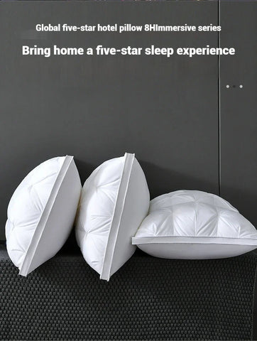 Comfortable Pillows for Sleeping 5-star Hotel Pillow Three-dimensional Soft Bilateral Washed Solid Color Pillow Sleeping Pillows