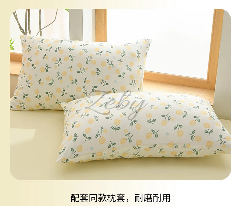 New Floral Print Spring Summer Quilt Soft Comfortable Quilted Quilts Single Double Blanket for Bed Comforter Knitted Thin Duvet
