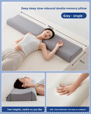 Hotel Quali Memory Foam Pillow Extra Long Ne Supportive Double Size Comforter for Couples Deep Sp Home Use Pillow