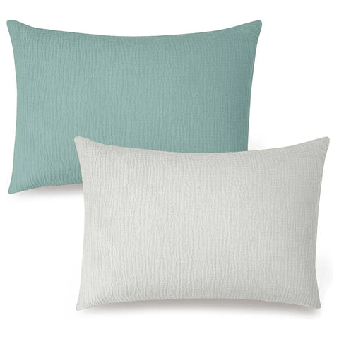 Muslin Toddler Pillowcase 100% Cotton Toddler Pillow Case Cover Soft Breathable Travel Baby Pillow Covers Envelope Closure 2PCS