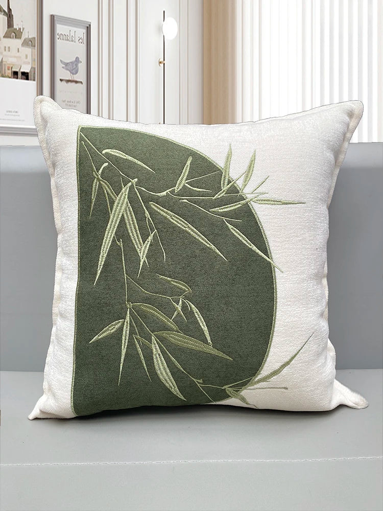 Fabric Sofa Pillows Modern mat Sample Room Hotel High-End Ele Square Waable Pure Color PP Cotton Filled