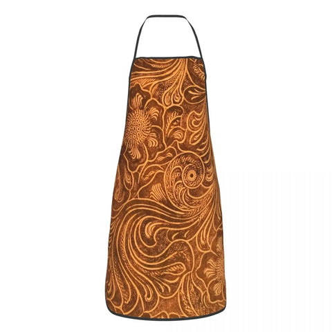 Custom Bib Vintage Black And Brown Stitched Leather Aprons Men Women Adult Chef Kitchen Cooking Medieval Style Tablier Cuisine
