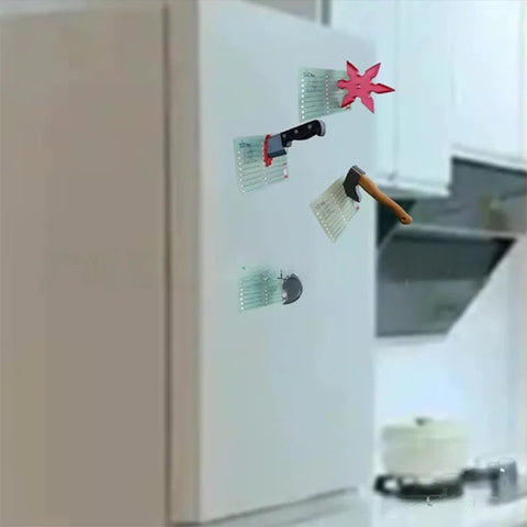 Funny Knife Magnetic Fridge Stickers, 3D Fun Axe Fridge Magnet, Novelty Home Decor Gifts, Eye-Catching Fridge For Iron Surface