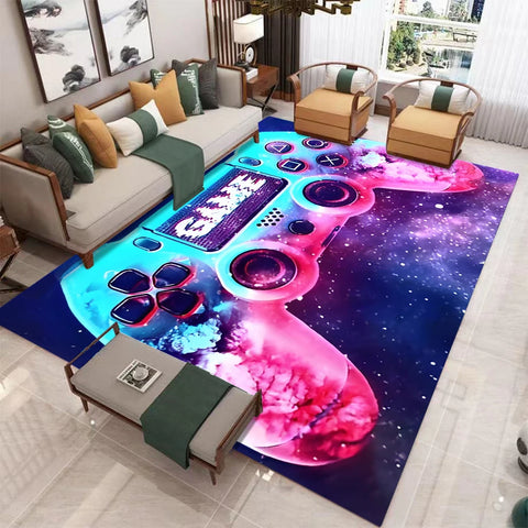 Gaming Rug for Boys Room Gamer Rug Carpet for Game Room Bedroom Decor Non-slip Machine Washab Mat Home Decoration Mats