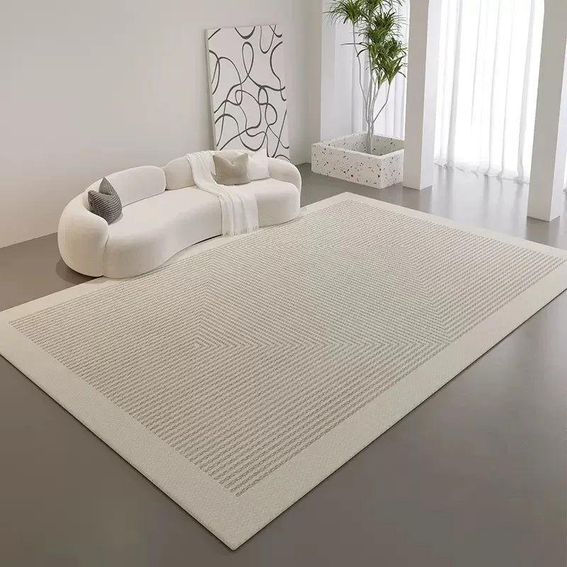 VIKAMA Scandinavian Style Carpet Living Room Stain-resistant Easy to Take Care of the Cool Carpet Full Sofa Carpet Non-slip Rug