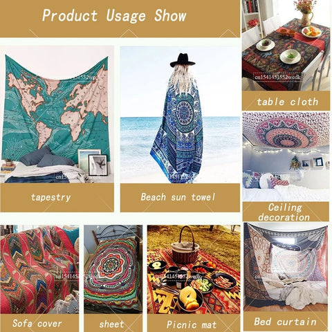 Custom Tapestry Wall Hanging Room Decor Aesthetic Personalized Tapestry Boho Hippie DIY Tapestries Party Backdrop Home Decor