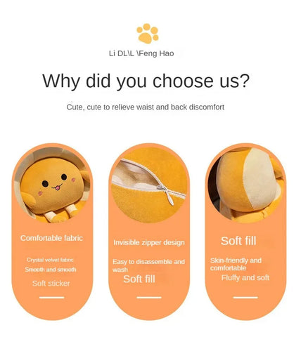 Bedside cushion pillow, office waist cushion, pillow, sleeping, reading, playing with mobile phone tools