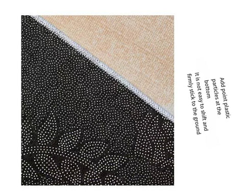 VIKAMA Crystal Pile Carpet Abstract Rectangular Living Room Bedroom Hotel Children's Room Washable Dirty Resistant Non-Slip Rugs